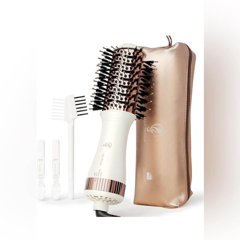 Travel Hair Dryer Brush, Nano Titanium 2 Inch One Step Hair Dryer &  Volumizer